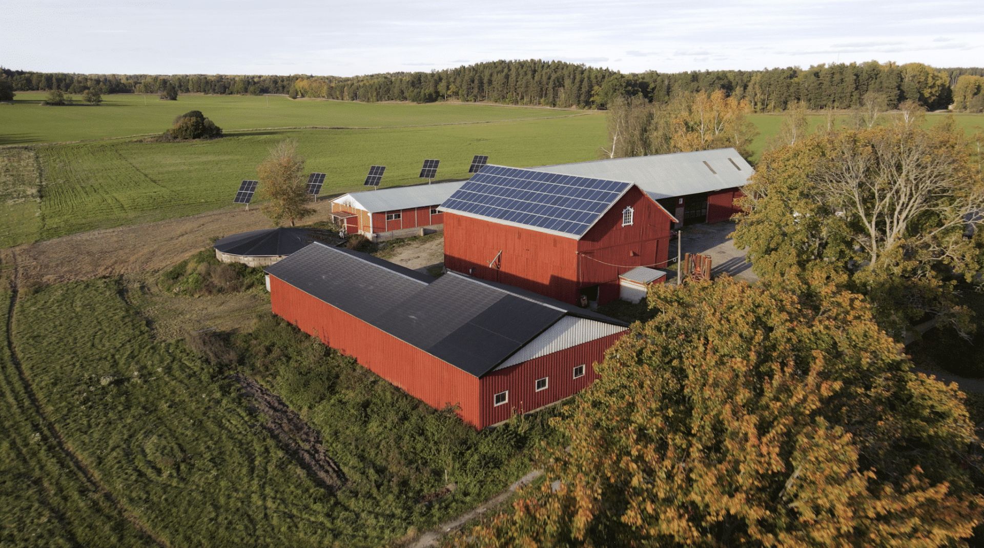 Solcellsanläggning på lantbruk